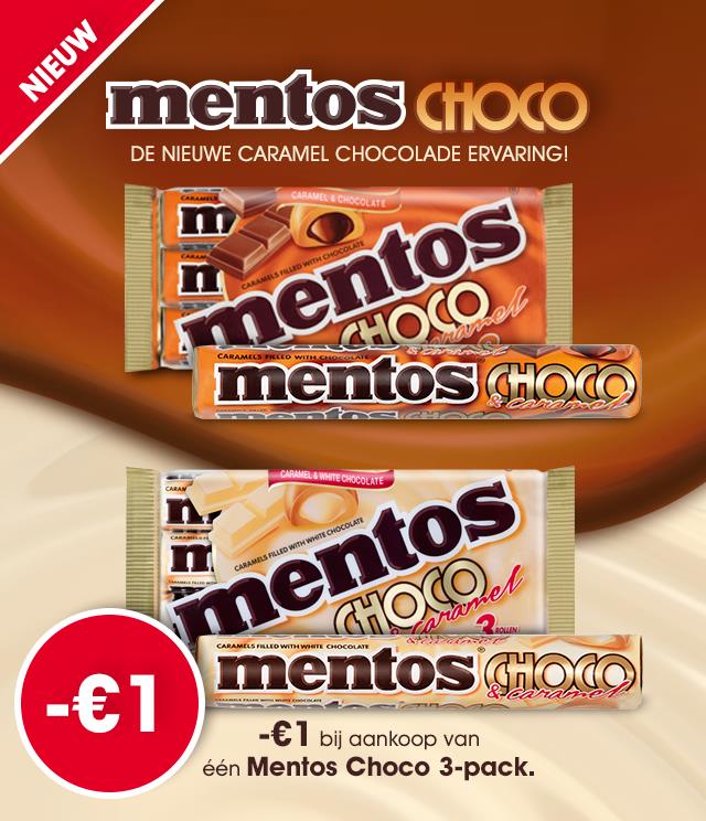 Mentos Choco 1€ Terugbetaald cashback op myShopi
