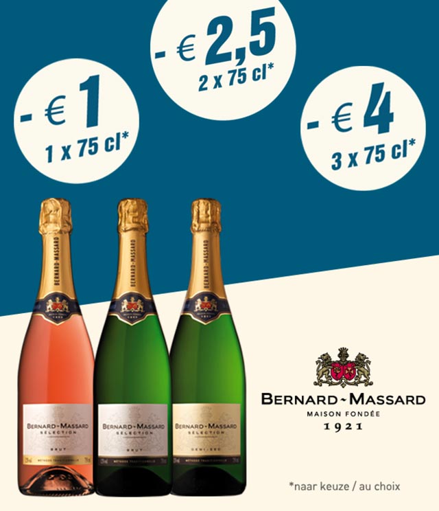 Cashback Bernard-Massard Jusqu'à 4€ sur myShopi