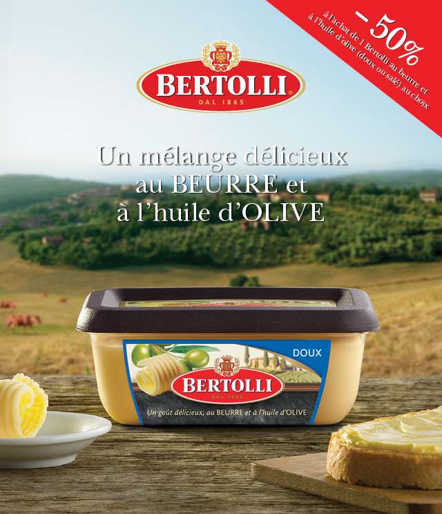 Cashback Bertolli 50% Remboursé sur myShopi