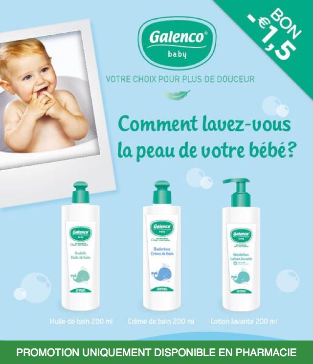 Cashback Galenco Baby Skin Care 1,5€ Remboursé sur myShopi
