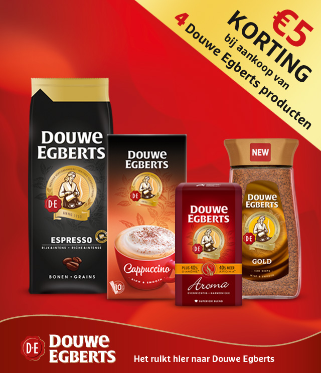 Douwe Egberts Spaaractie 5€ terugbetaald cashback op myShopi