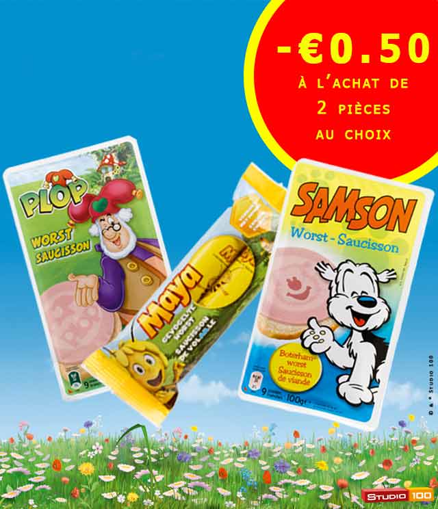 Cashback Saucisson Plop, Samson ou Maya 0,50€ Remboursé sur myShopi