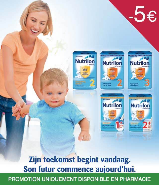Cashback Nutrilon - Lait de croissance 5€ Remboursés sur myShopi