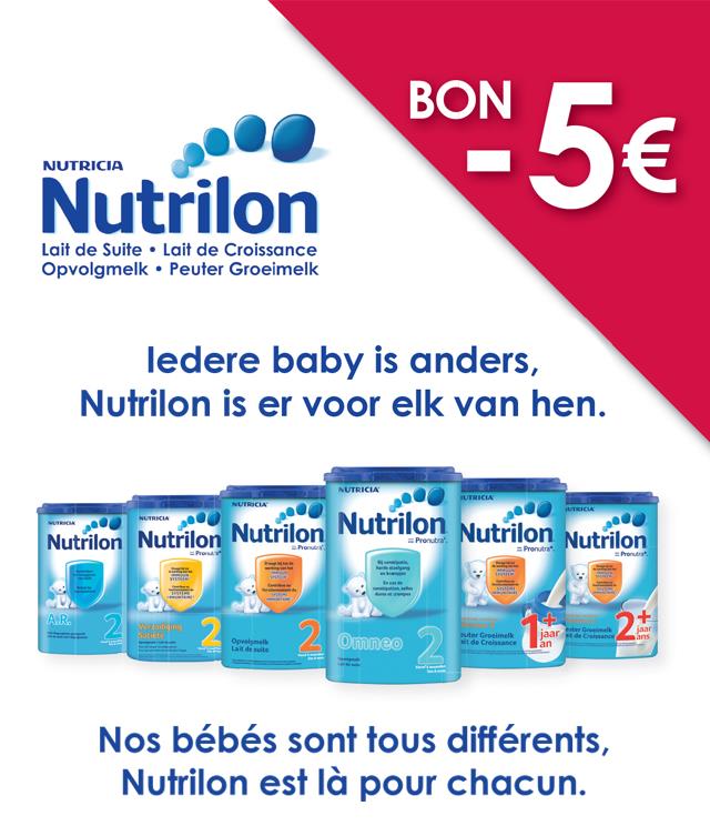 Nutrilon - Groeimelk 5€ terugbetaald cashback op myShopi
