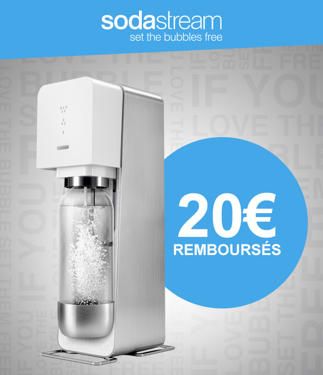 Cashback Sodastream Machine 20€ Remboursés sur myShopi