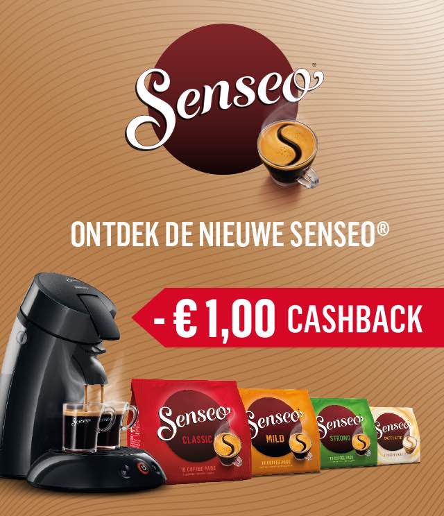 SENSEO® 1€ Terugbetaald cashback op myShopi