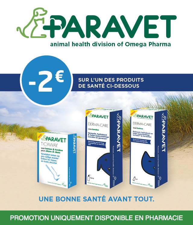 Cashback Paravet - Produits pour animaux 2€ Remboursés sur myShopi