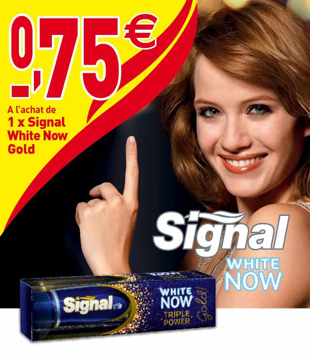 Cashback Signal White Now Gold 0,75€ Remboursé sur myShopi