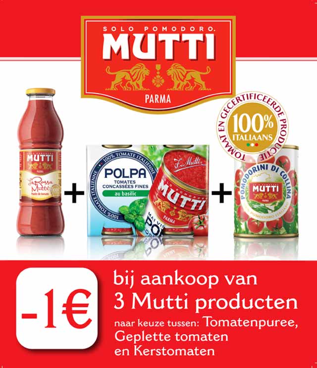 Mutti 1€ Terugbetaald cashback op myShopi