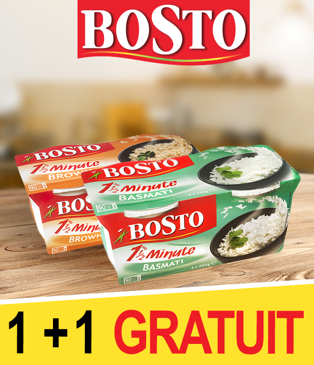 Cashback Bosto 1,5 minute 2x200g 1+1 Gratuit sur myShopi