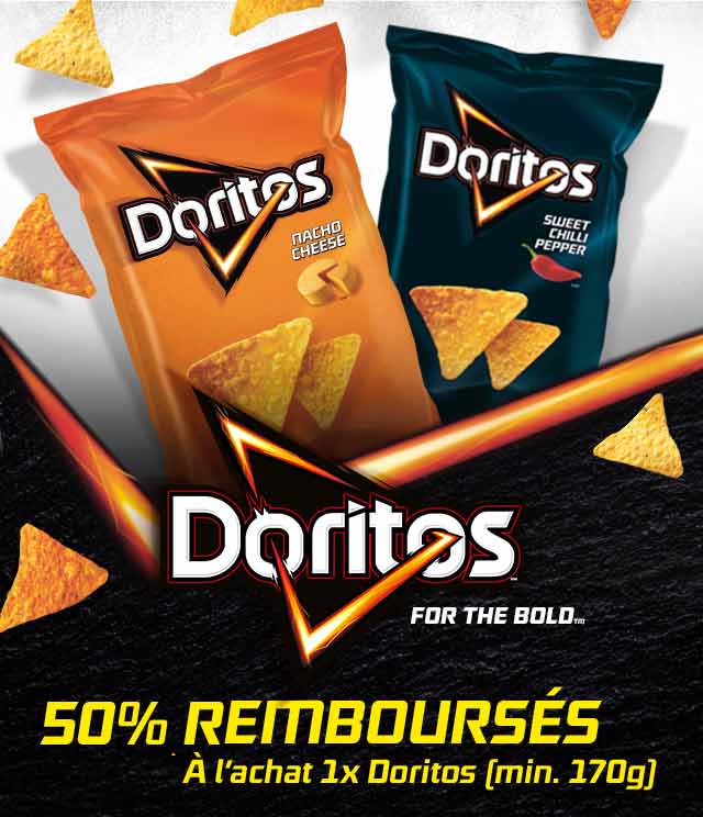 Cashback Doritos 50% remboursés sur myShopi