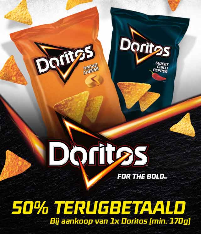 Doritos 50% terugbetaald cashback op myShopi