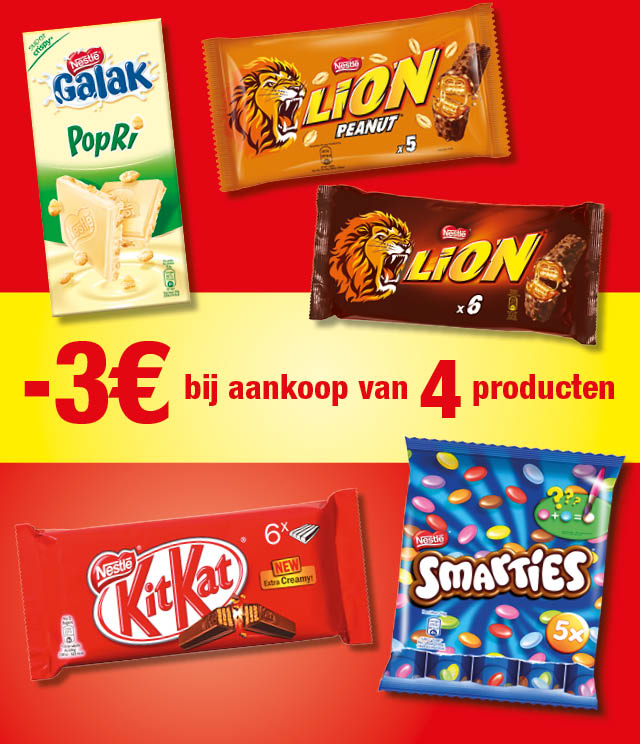 NESTLÉ Chocolade Spaaractie €3 terugbetaald cashback op myShopi
