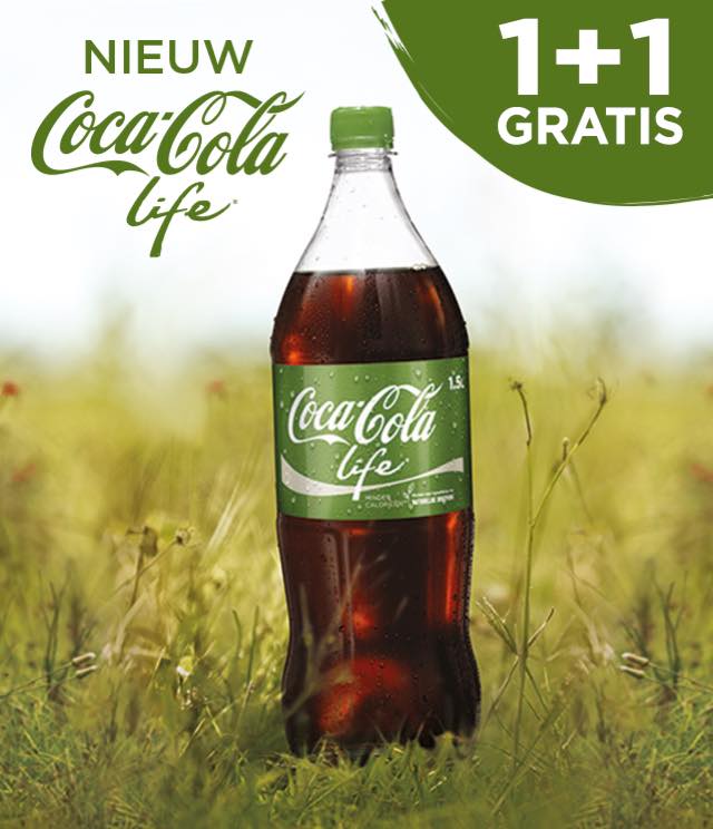 Coca-Cola Life 1+1 Gratis cashback op myShopi