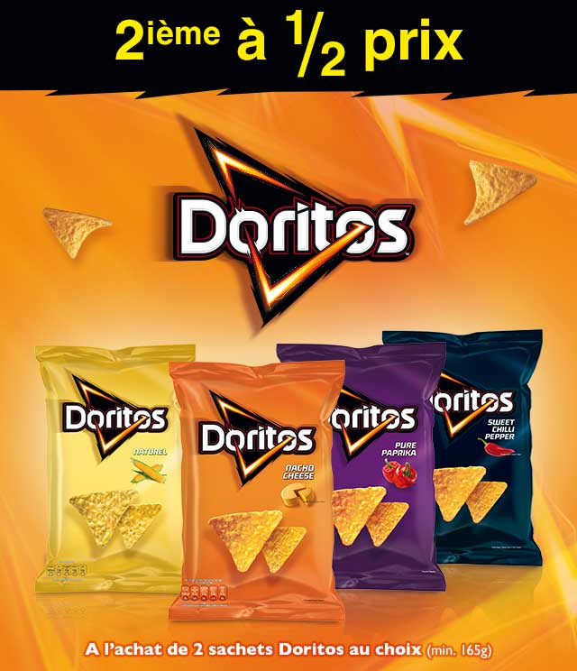 Cashback Doritos 2ème à 1/2 prix sur myShopi