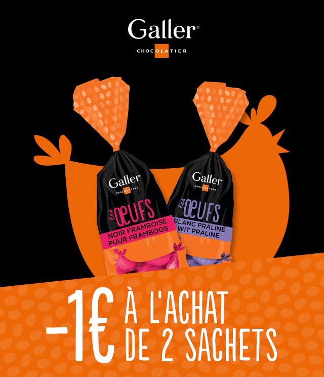 Cashback Petits œufs en chocolat Galler 1€ remboursé sur myShopi