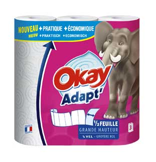 Cashback Essuie-tout Okay Adapt' 100% Remboursé sur myShopi