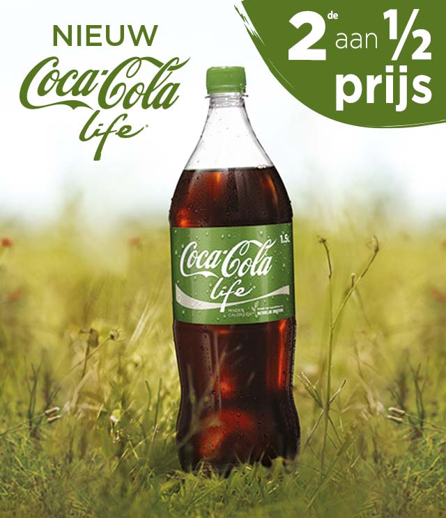 Coca-Cola Life 2de aan 1/2 prijs cashback op myShopi