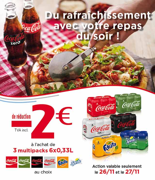 Cashback Coca-Cola Meal For Tonight €2 Remboursés sur myShopi