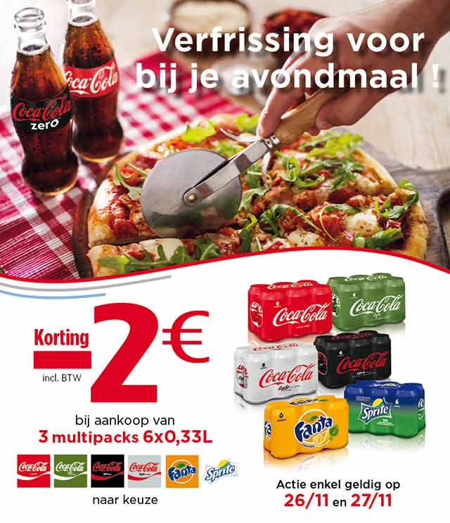 Coca-Cola Meal For Tonight €2 Terugbetaald cashback op myShopi