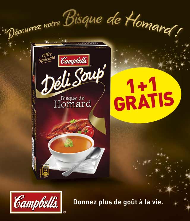 Cashback Campbell's DéliSoup 1 + 1 Gratuit sur myShopi
