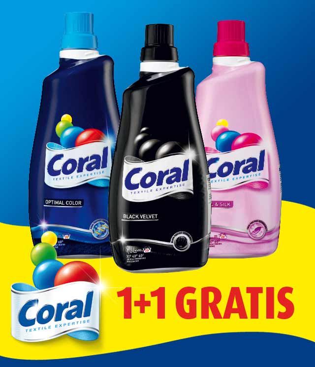 Coral 1 + 1 Gratis cashback op myShopi