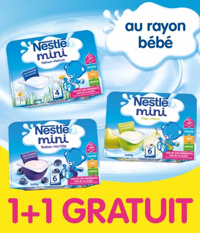 Cashback Nestlé Baby mini 1 + 1 Gratuit sur myShopi