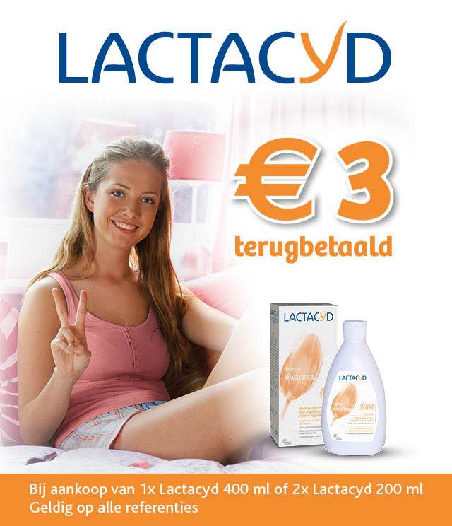 Lactacyd intieme waslotion 3€ Terugbetaald cashback op myShopi