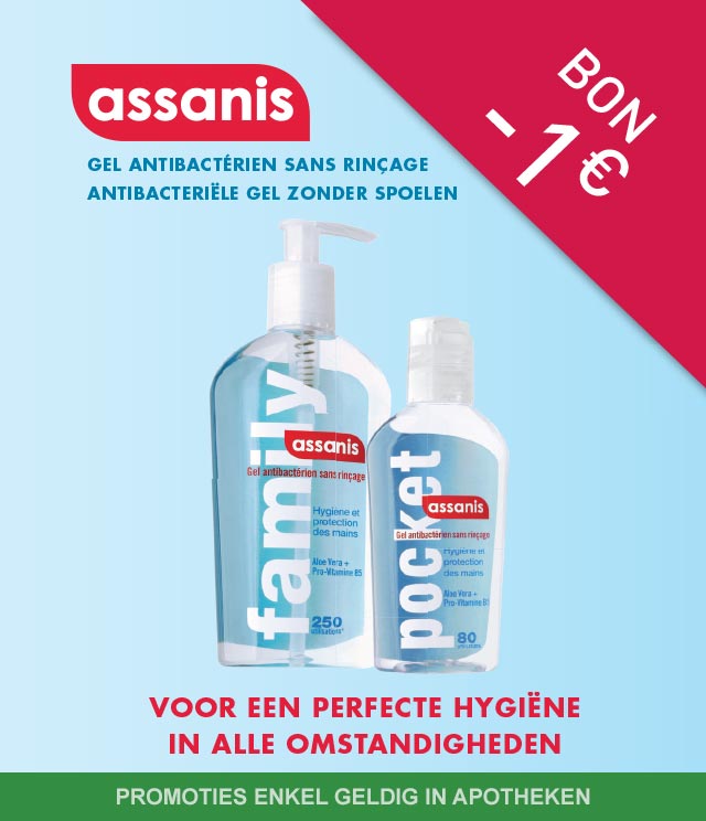 Assanis - Antibacteriële gel 1€ Terugbetaald cashback op myShopi
