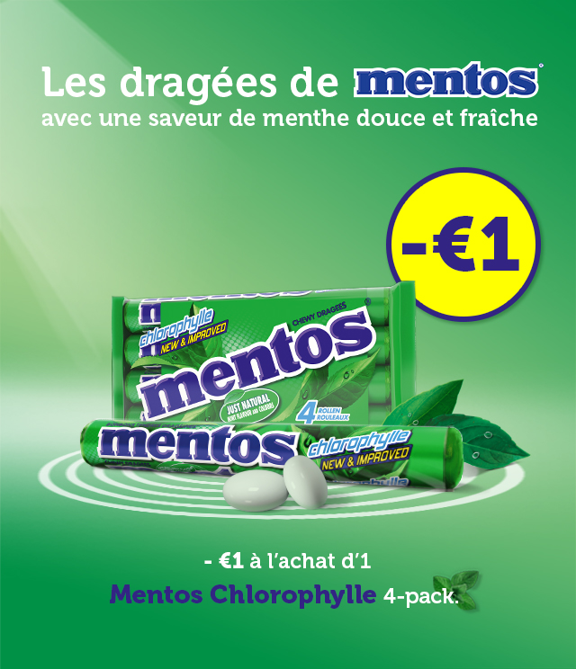 Cashback Mentos Chlorophylle 1€ Remboursé sur myShopi