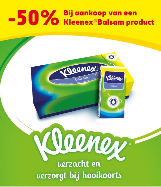 Kleenex Balsam 50% Terugbetaald cashback op myShopi