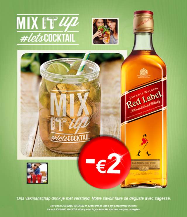 Cashback Johnnie Walker Red Label 2€ Remboursés sur myShopi