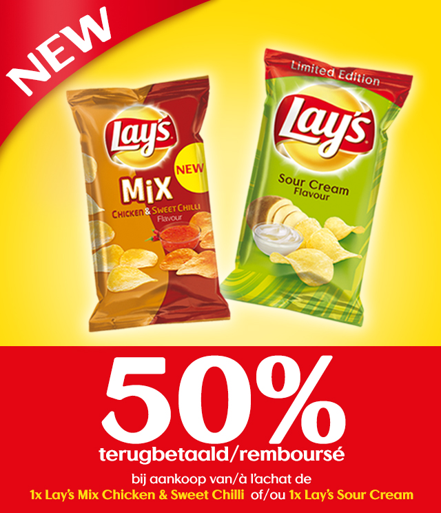 Cashback Lay's 50% remboursé sur myShopi