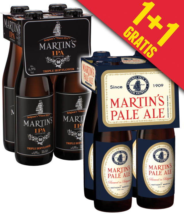 Martin's Pale Ale & India Pale Ale 1+1 Gratis cashback op myShopi