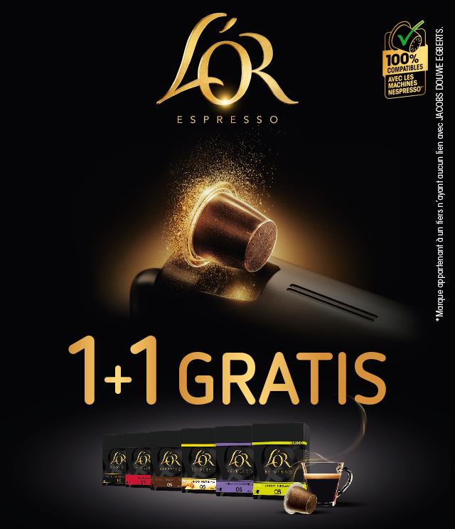Cashback L'OR EspressO 1+1 gratis sur myShopi