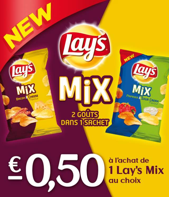 Cashback Lay's Mix 0,50€ Remboursé sur myShopi