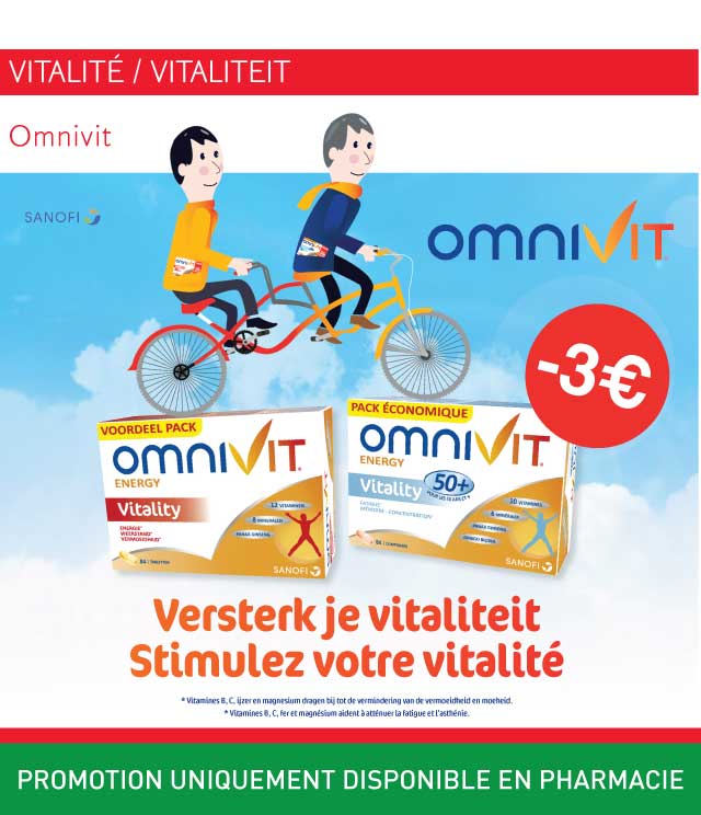 Cashback Omnivit vitalité €3 Remboursés sur myShopi