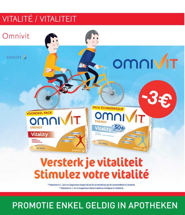 Omnivit vitaliteit €3 Terugbetaald cashback op myShopi