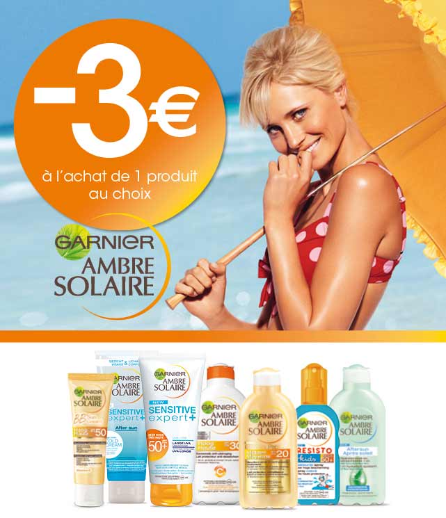 Cashback Ambre Solaire Produits Solaires 3€ Remboursés sur myShopi