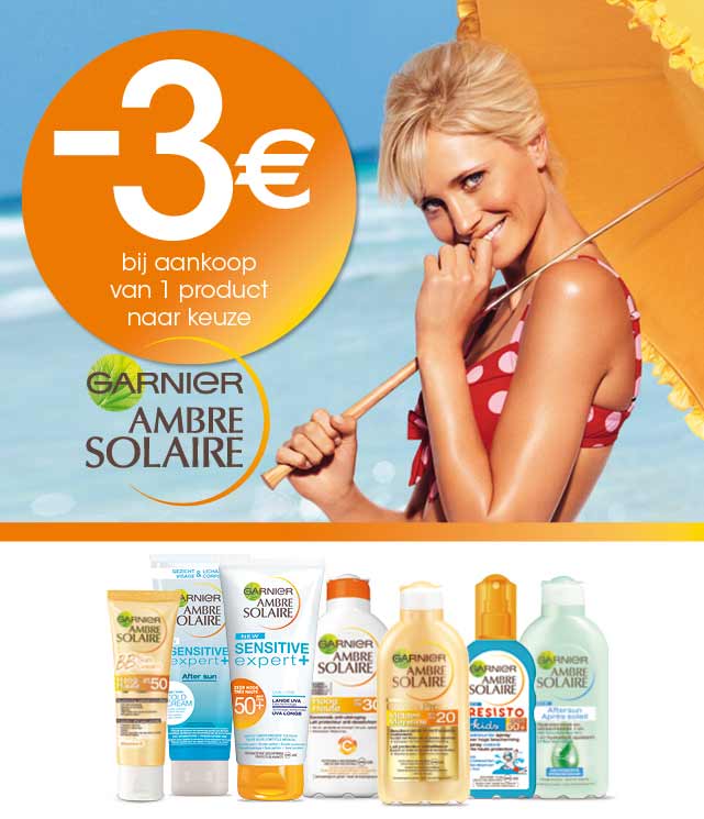Ambre Solaire Zonneproducten 3€ Terugbetaald cashback op myShopi