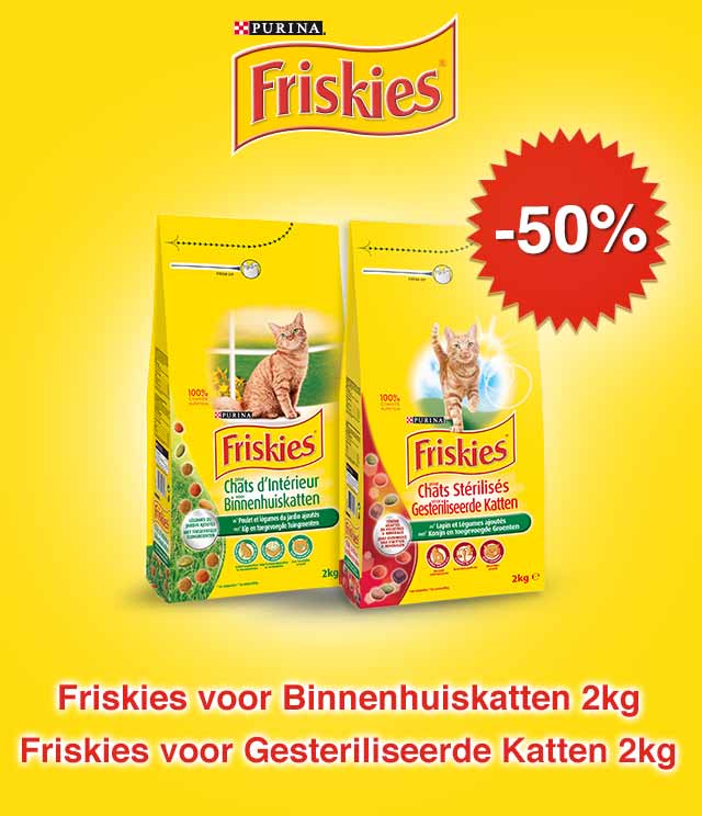 Friskies Kat Terugbetaald 50% cashback op myShopi