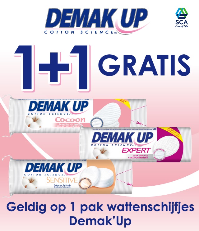 Demak'Up wattenschijfjes 1+1 GRATIS cashback op myShopi
