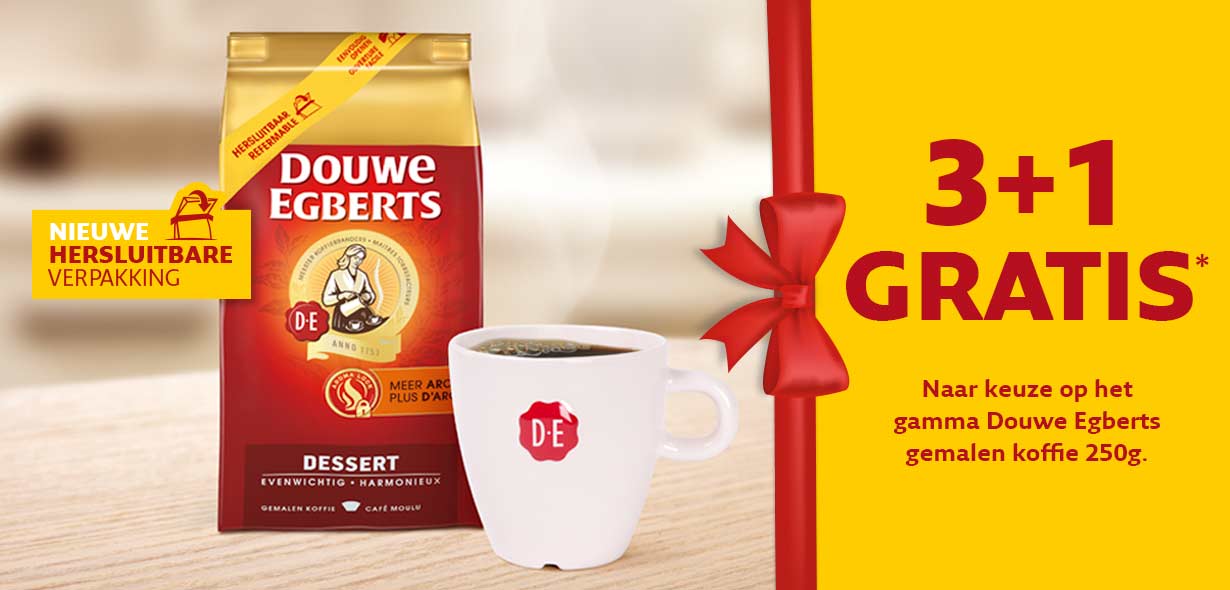 zweep Meer dan wat dan ook Zelfgenoegzaamheid Douwe Egberts gemalen koffie 250g cashback 3+1 gratis - myShopi