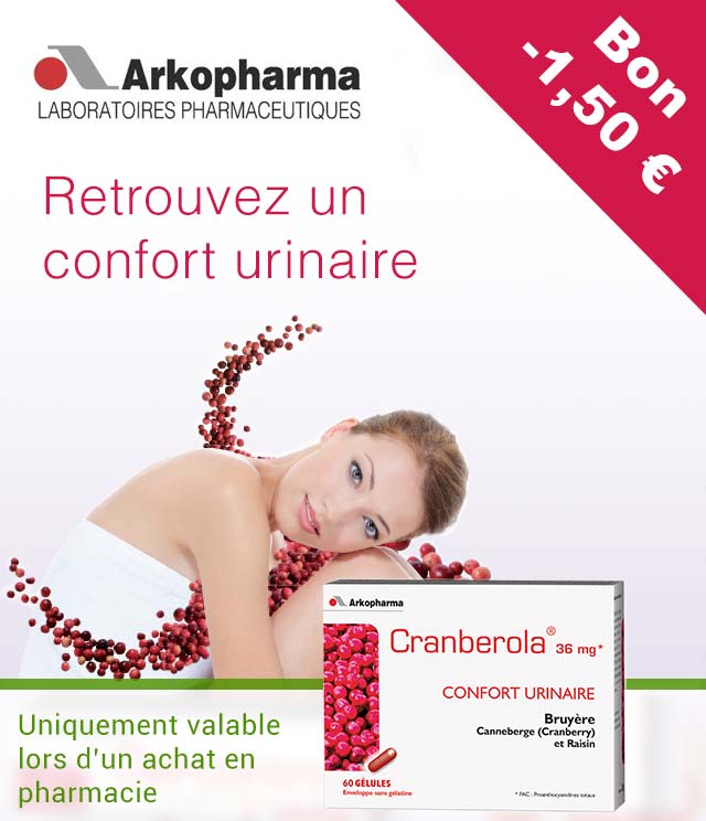 Cashback Arkopharma Cranberola 1,50€ Remboursés sur myShopi