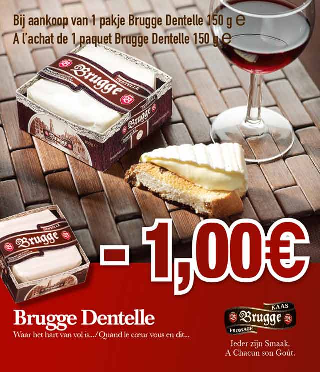 Cashback Brugge Dentelle 150g 1€ Remboursé sur myShopi