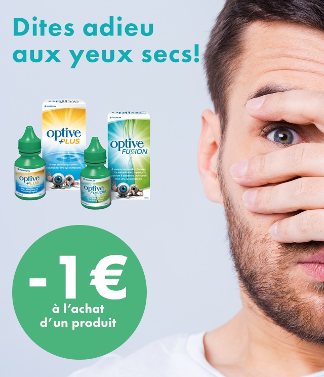 Cashback Allergan Optive 1€ remboursé sur myShopi