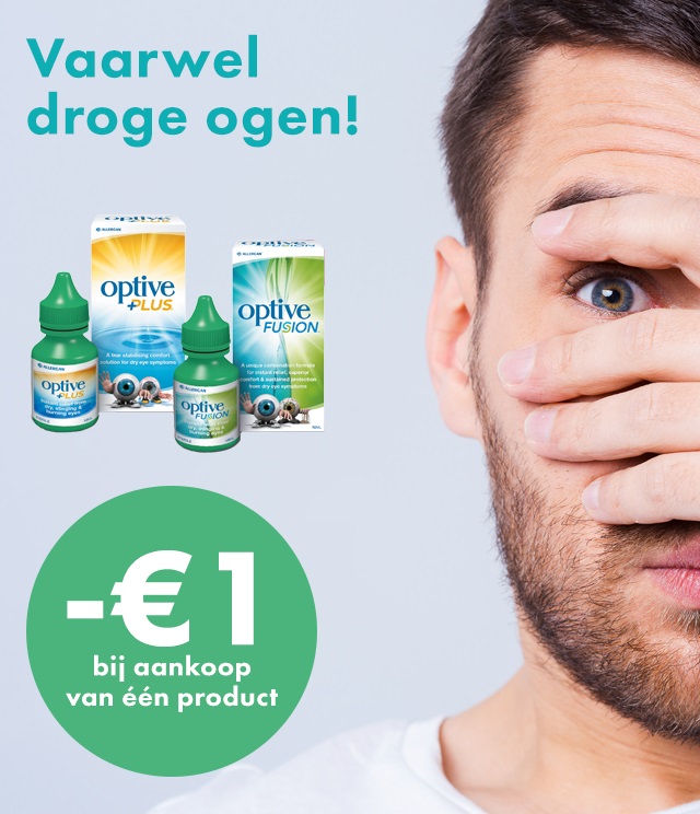 Allergan Optive 1€ terugbetaald cashback op myShopi
