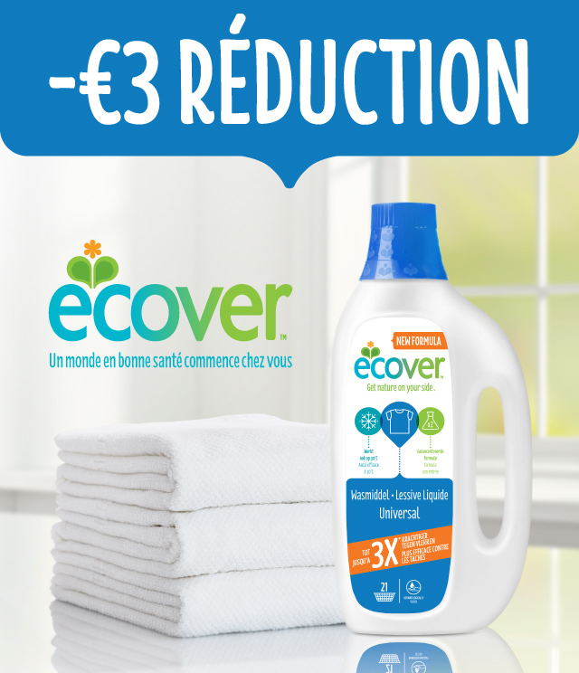 Cashback Ecover Lessive Liquide 3€ Remboursés sur myShopi