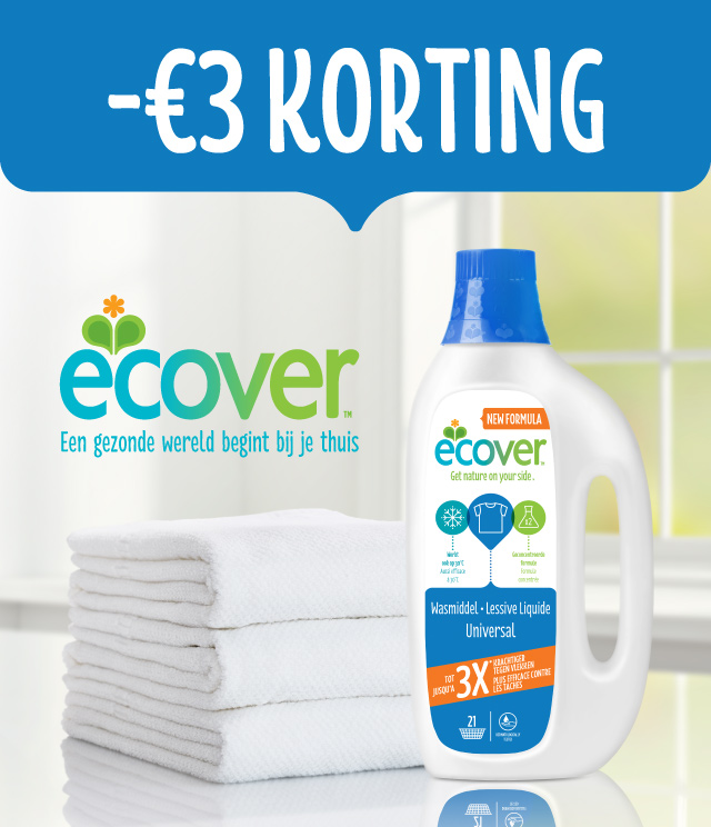 Ecover Vloeibaar Wasmiddel 3€ Terugbetaald cashback op myShopi