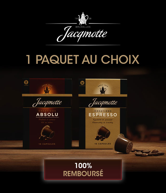Cashback Capsules Jacqmotte 100% Remboursé sur myShopi